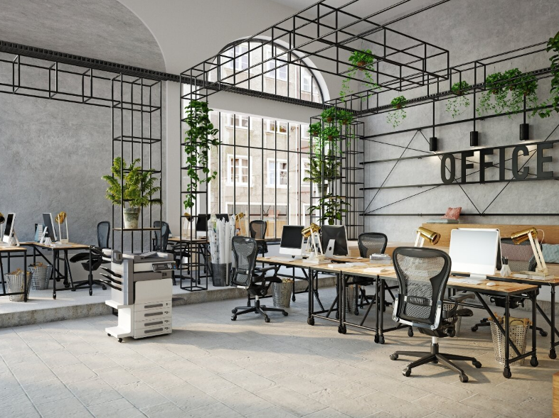 دکوراسیون دفتر کار ساده و شیک